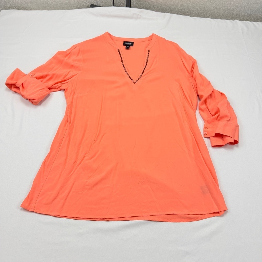 Nicole by Nicole Miller Coral Tunic Top
